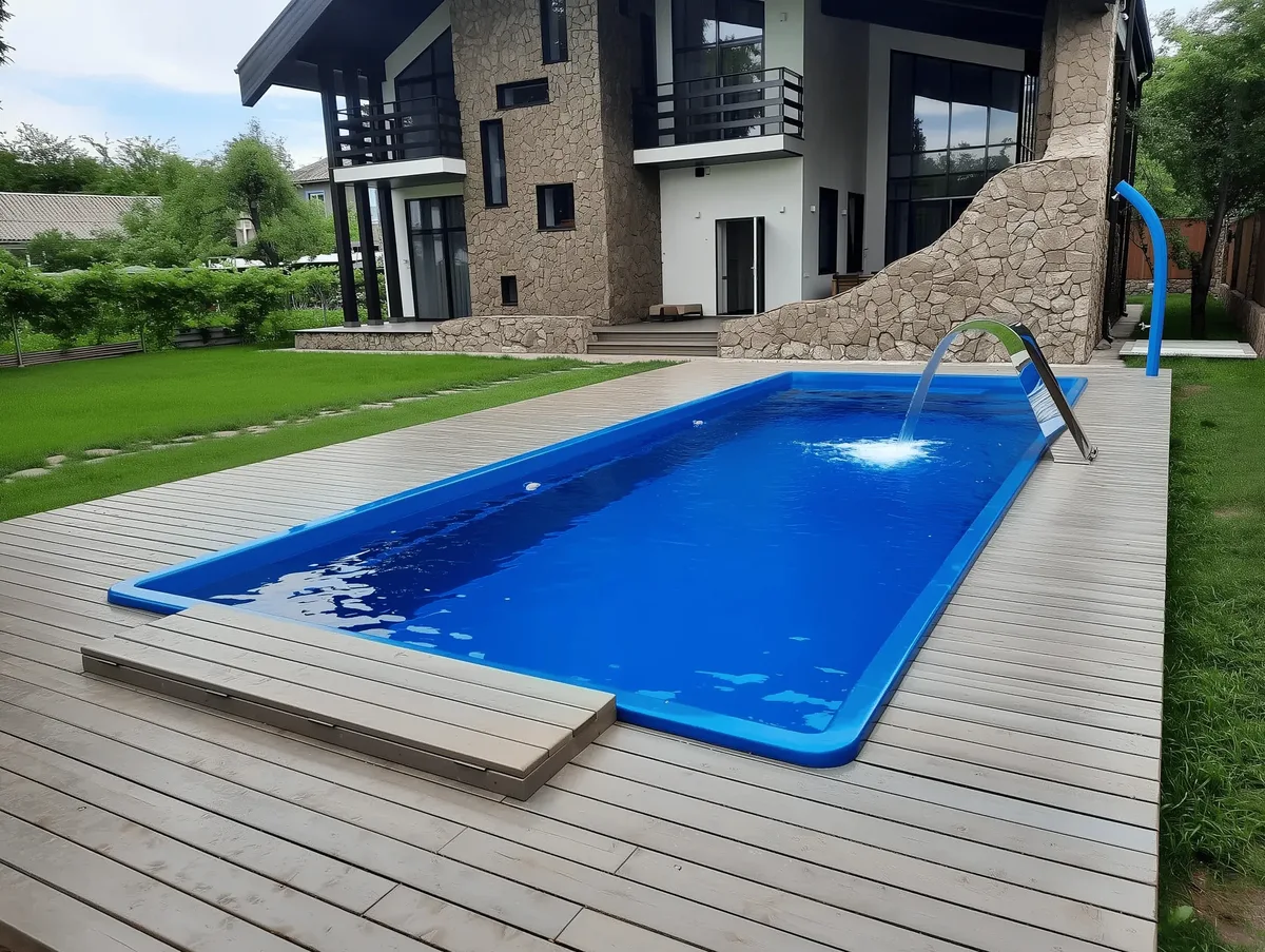 Композитный бассейн Laguna 9 — вид сверху в Волжском